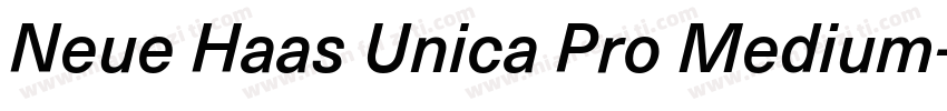 Neue Haas Unica Pro Medium字体转换
